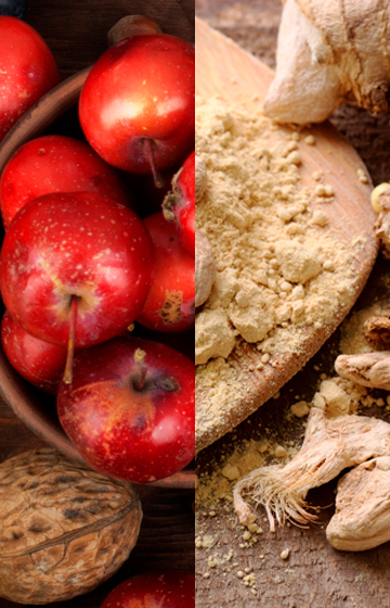 Panettone Apples, walnuts and ginger
